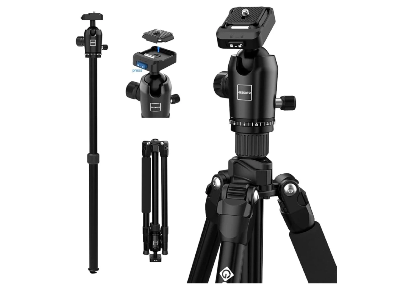 Geekoto Camera Tripod with Carrying Case - photo 4