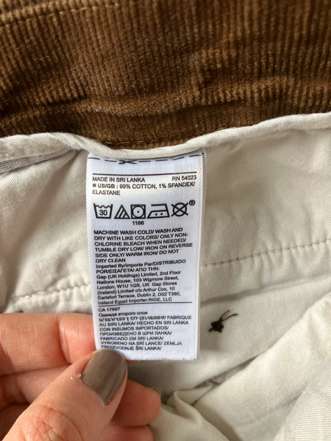 Banana Republic Traveler Corduroy Slim Fit Pants - Brown - photo 3