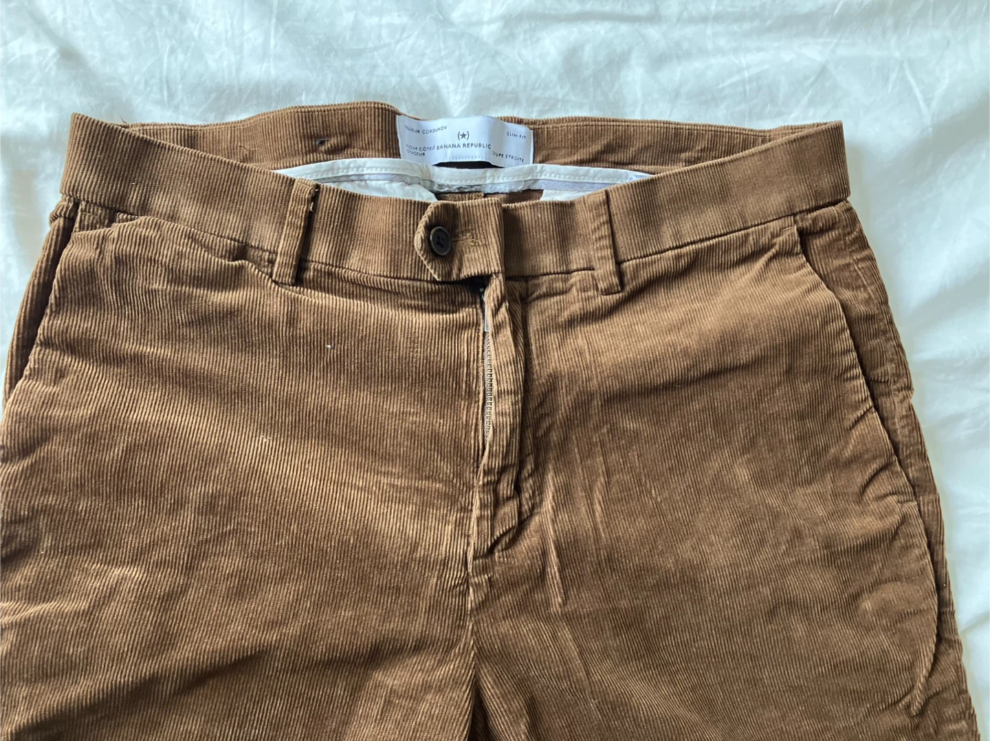 Banana Republic Traveler Corduroy Slim Fit Pants - Brown - photo 4