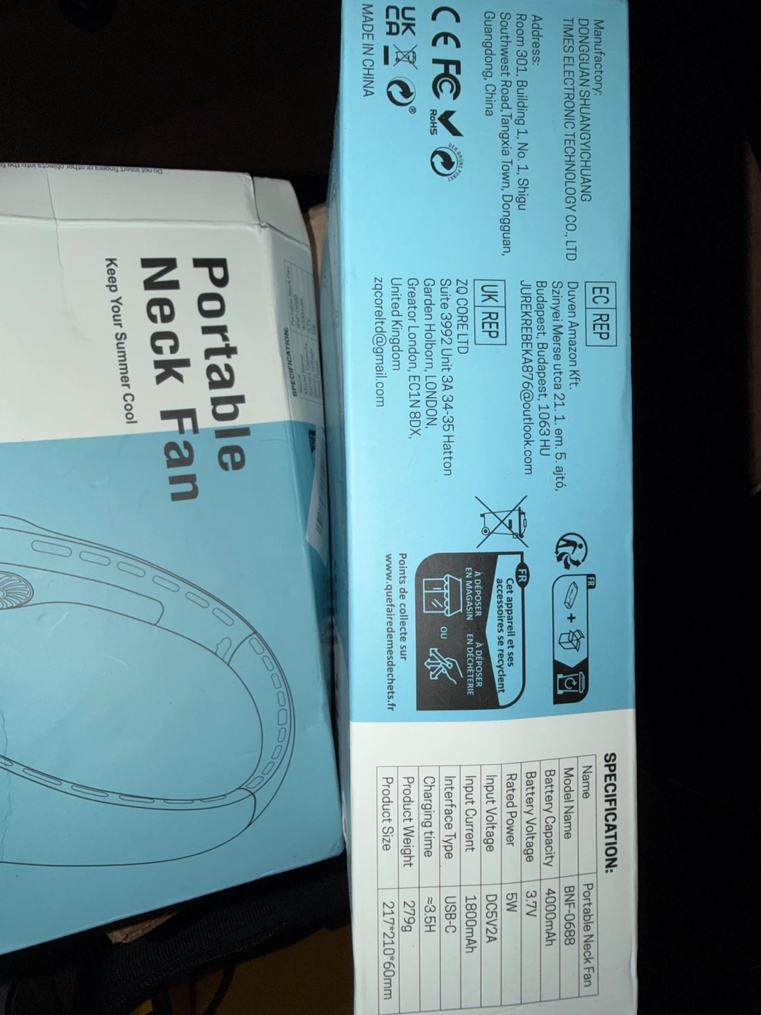 Brand new Portable Neck Fan BNF-0688 - photo 2