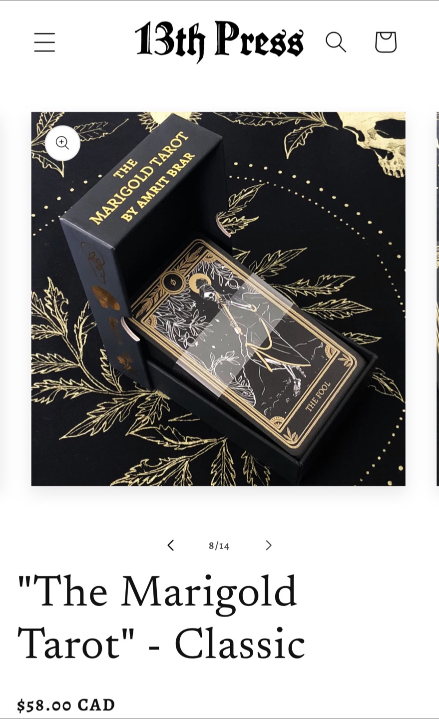 The Marigold Tarot Deck and Box - photo 4