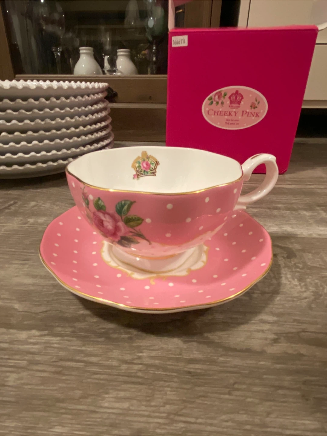 Royal Albert Cheeky Pink Teacup and Saucer Set - photo 5