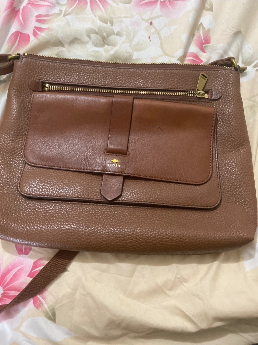Fossil Leather Crossbody Bag