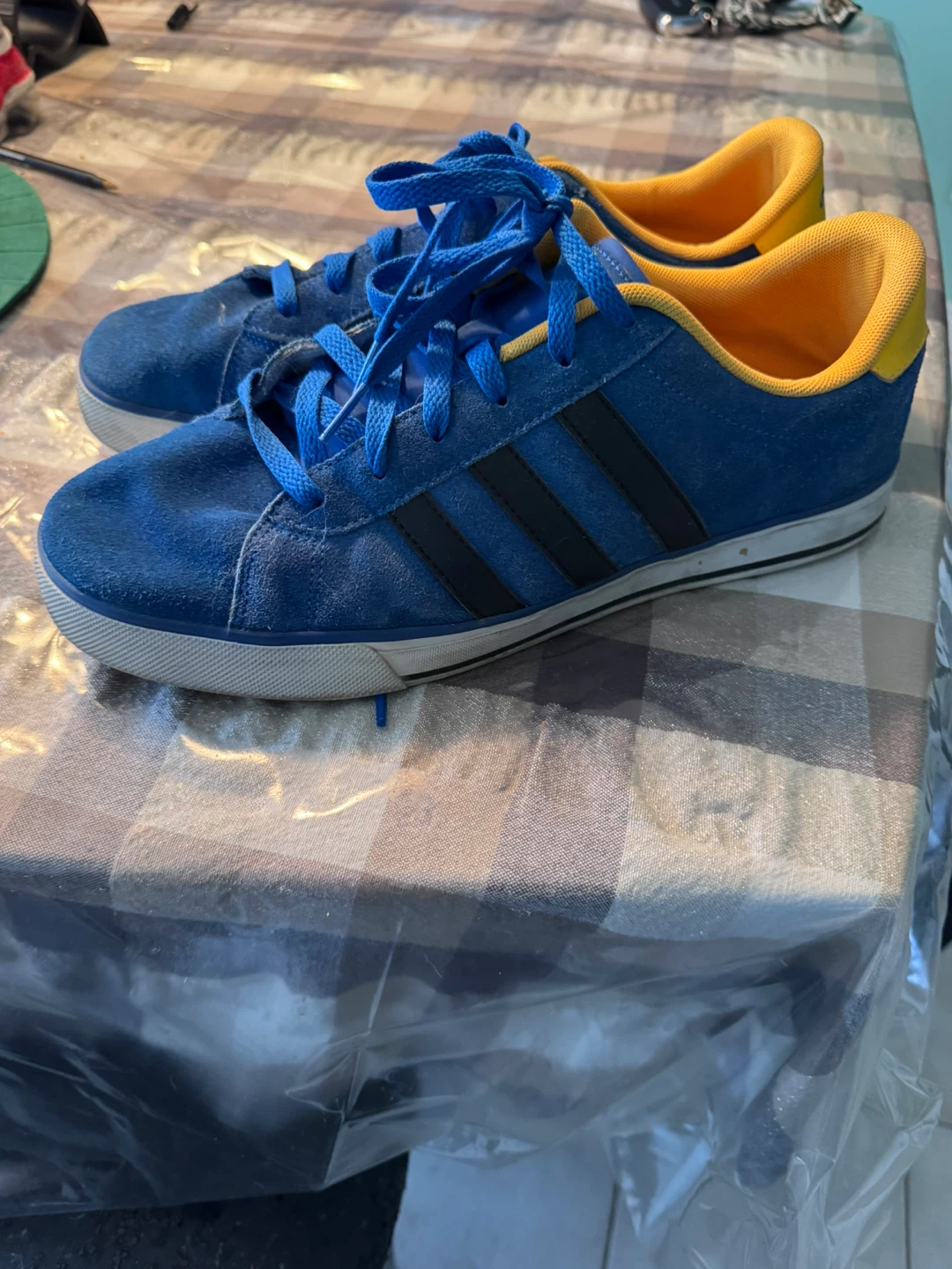 Adidas Blue Suede Sneakers