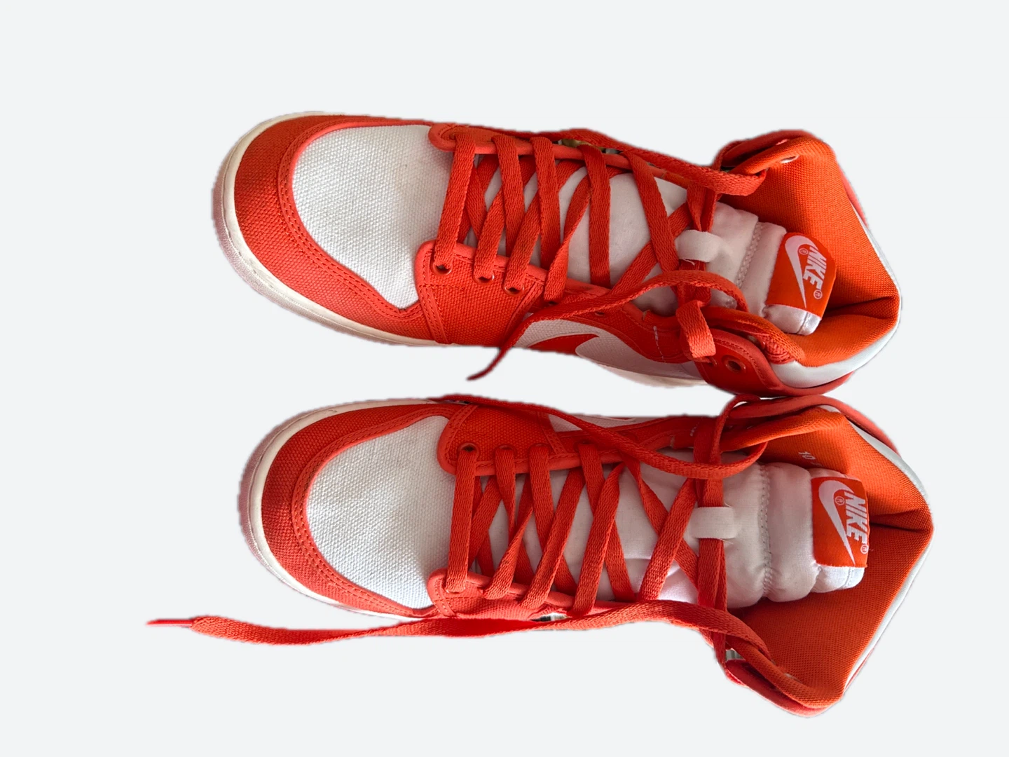 Nike Dunk High Sneakers - Orange/White