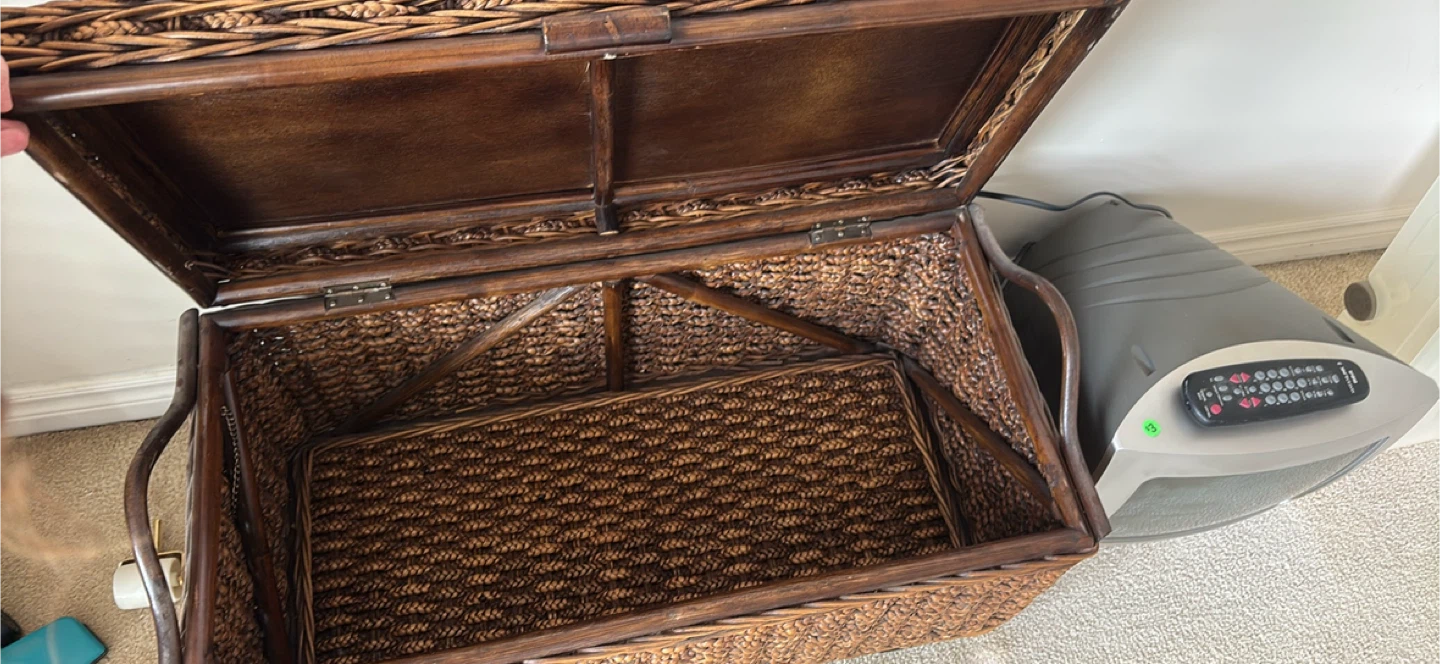 Wicker Storage Trunk Chest - photo 2
