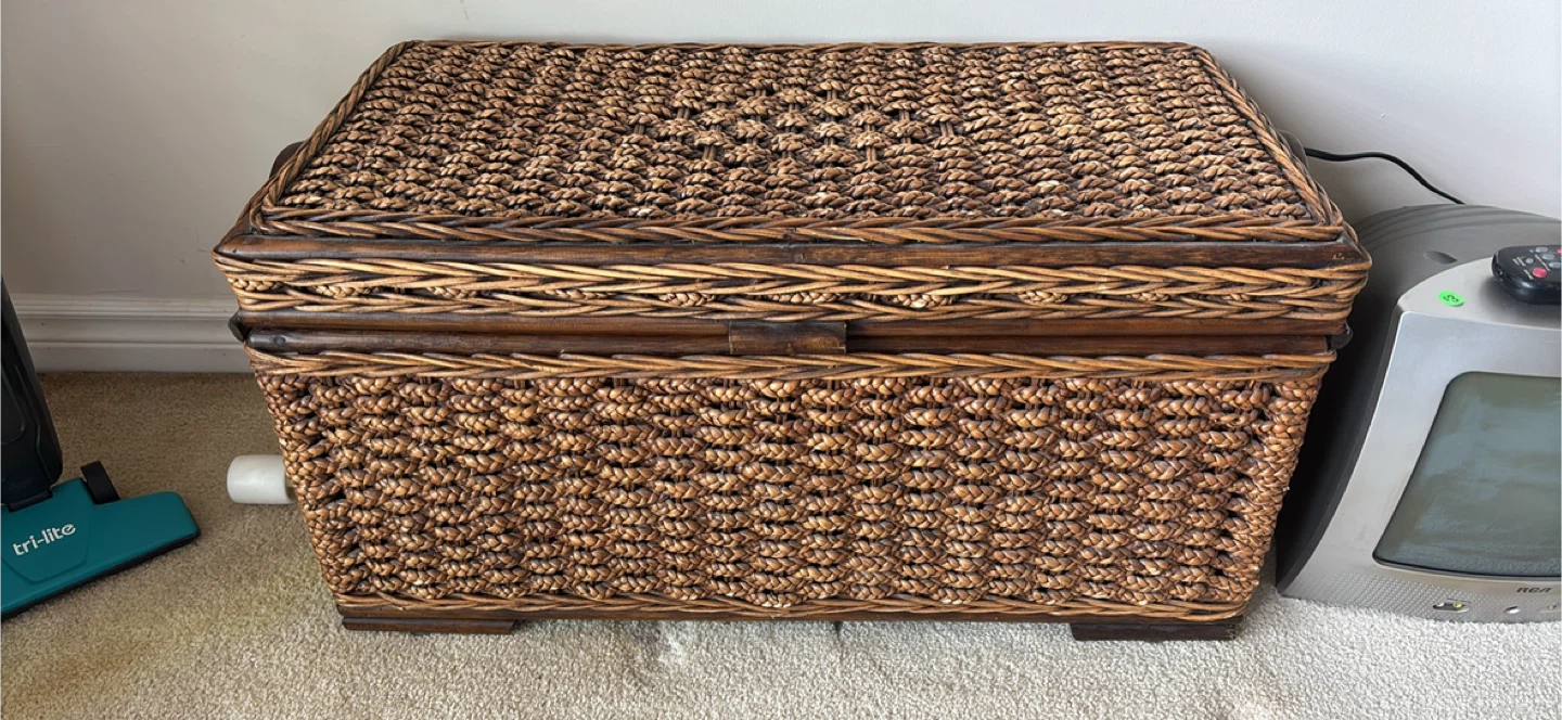 Wicker Storage Trunk Chest - photo 3