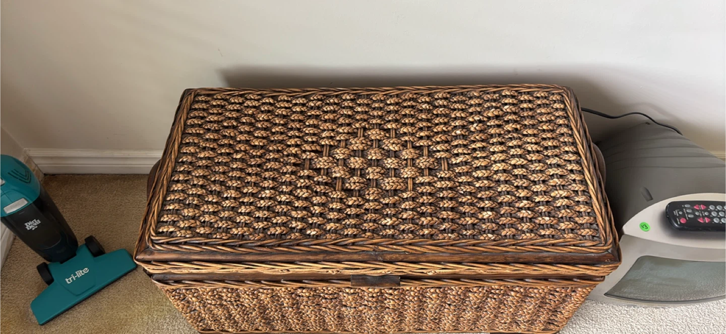 Wicker Storage Trunk Chest