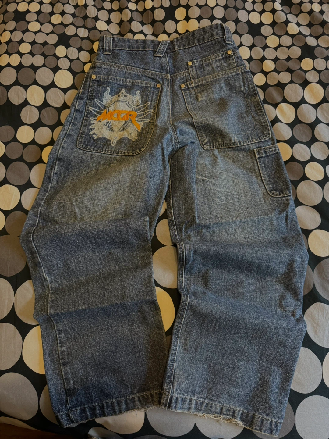 Graphic Embroidered Jeans - photo 2