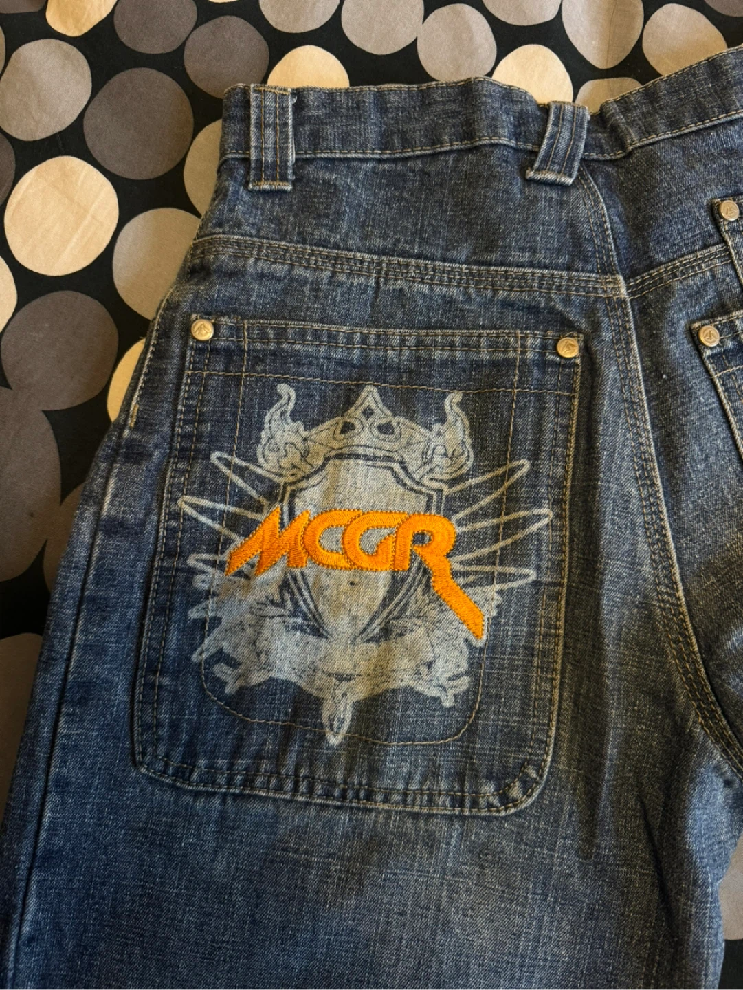 Graphic Embroidered Jeans