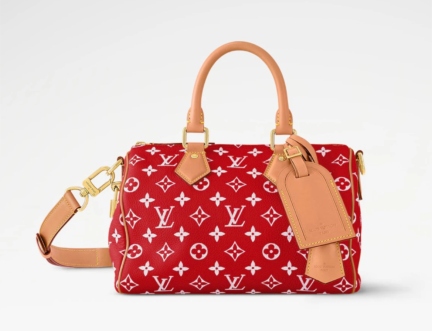 Louis Vuitton Speedy 25 P9 Red Monogram