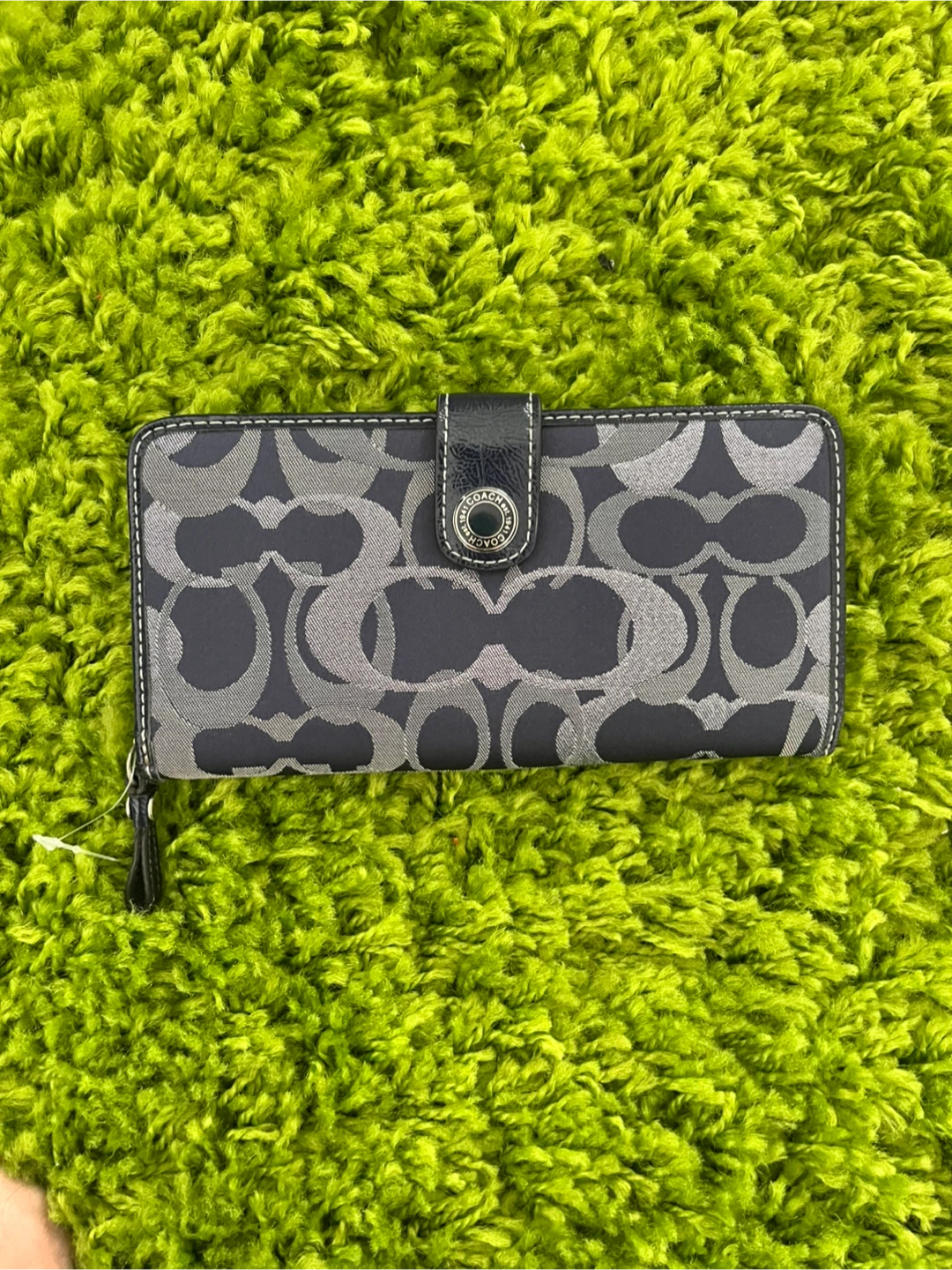 Coach Signature Zip Around Wallet