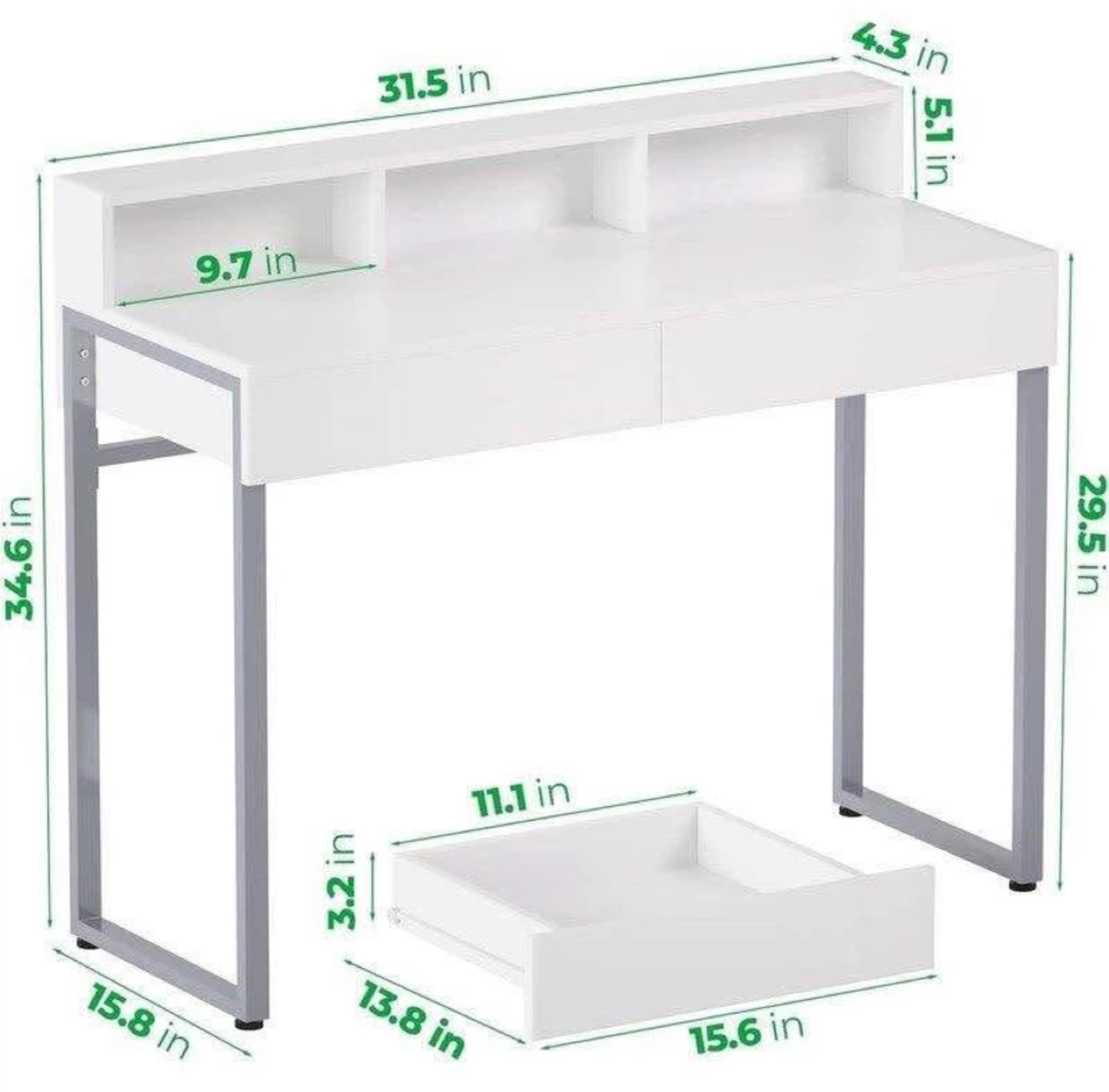 White work desk on sale - photo 5