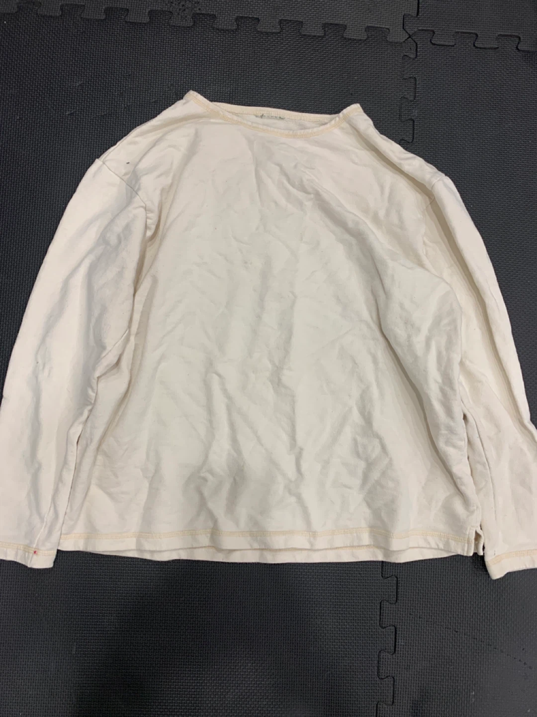 Cream Long Sleeve Shirt