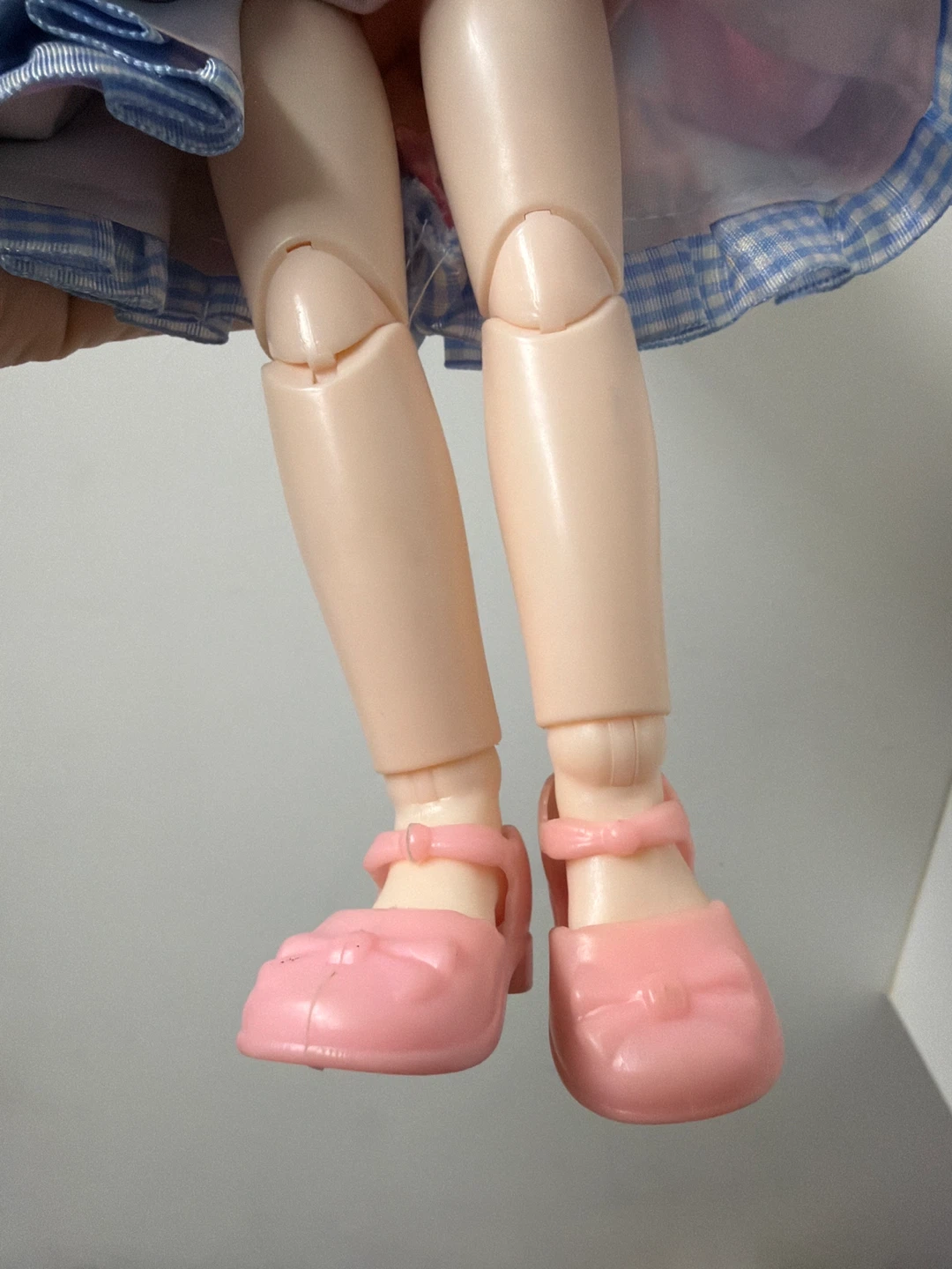 Ball Jointed Doll with Pink Hair and Blue Dress - photo 4
