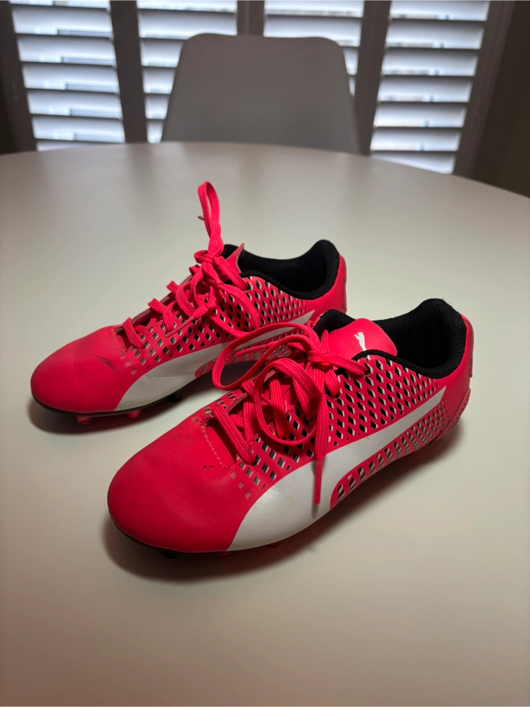 Puma Soccer Cleats - Pink/White 1y
