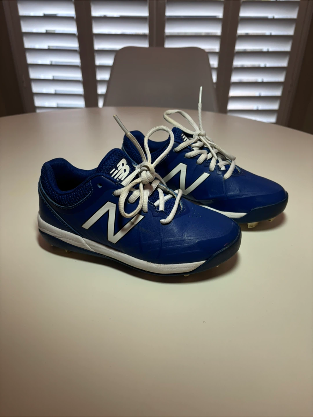 New Balance Blue Baseball Cleats - size 13.5 kids - photo 4