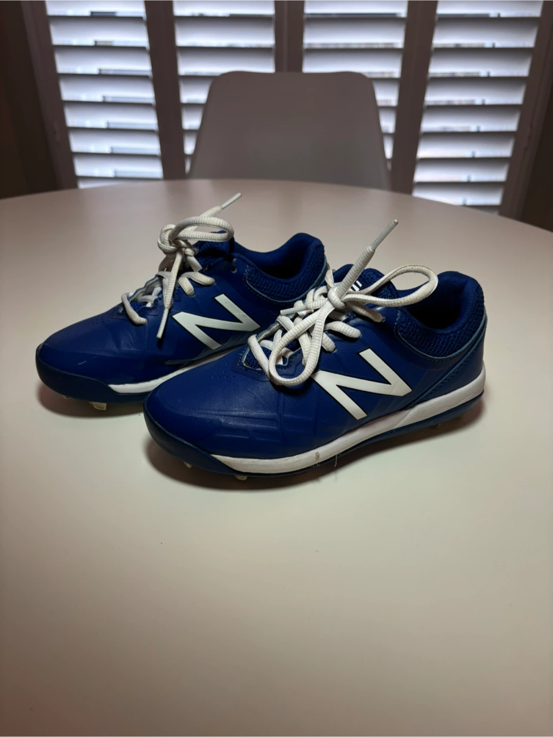 New Balance Blue Baseball Cleats - size 13.5 kids - photo 2