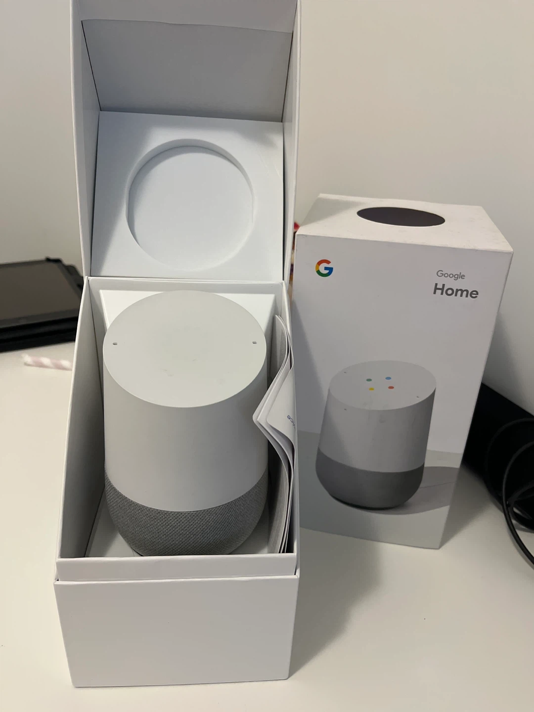 Google Home Smart Speaker with Power Cable and Adapter - photo 2