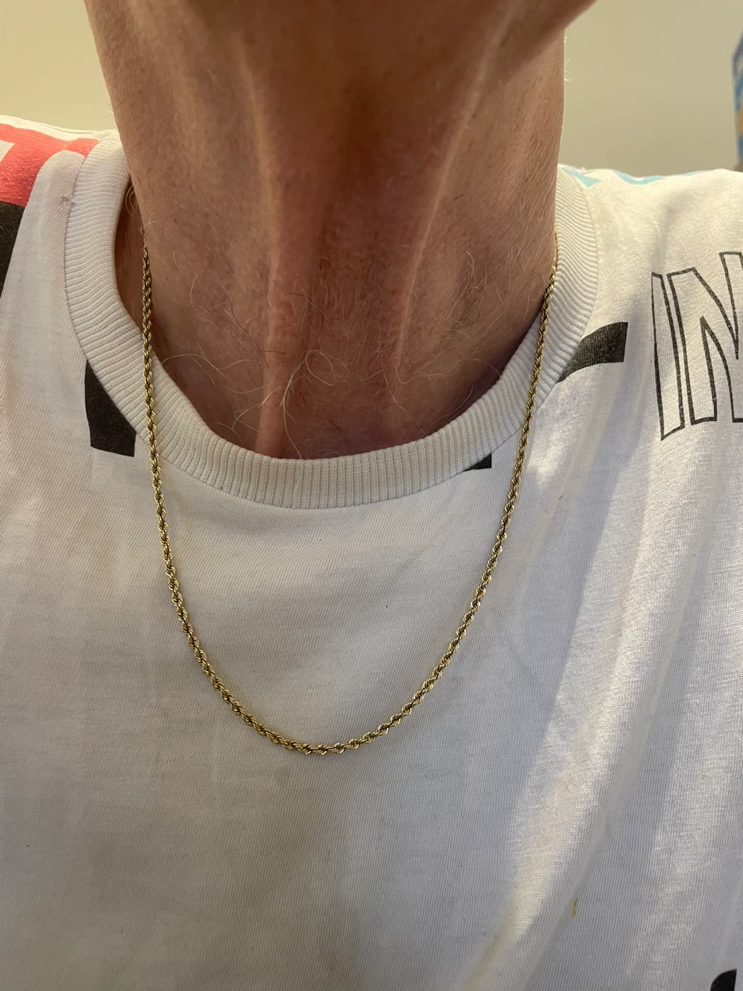 14k yellow gold necklace 22” long