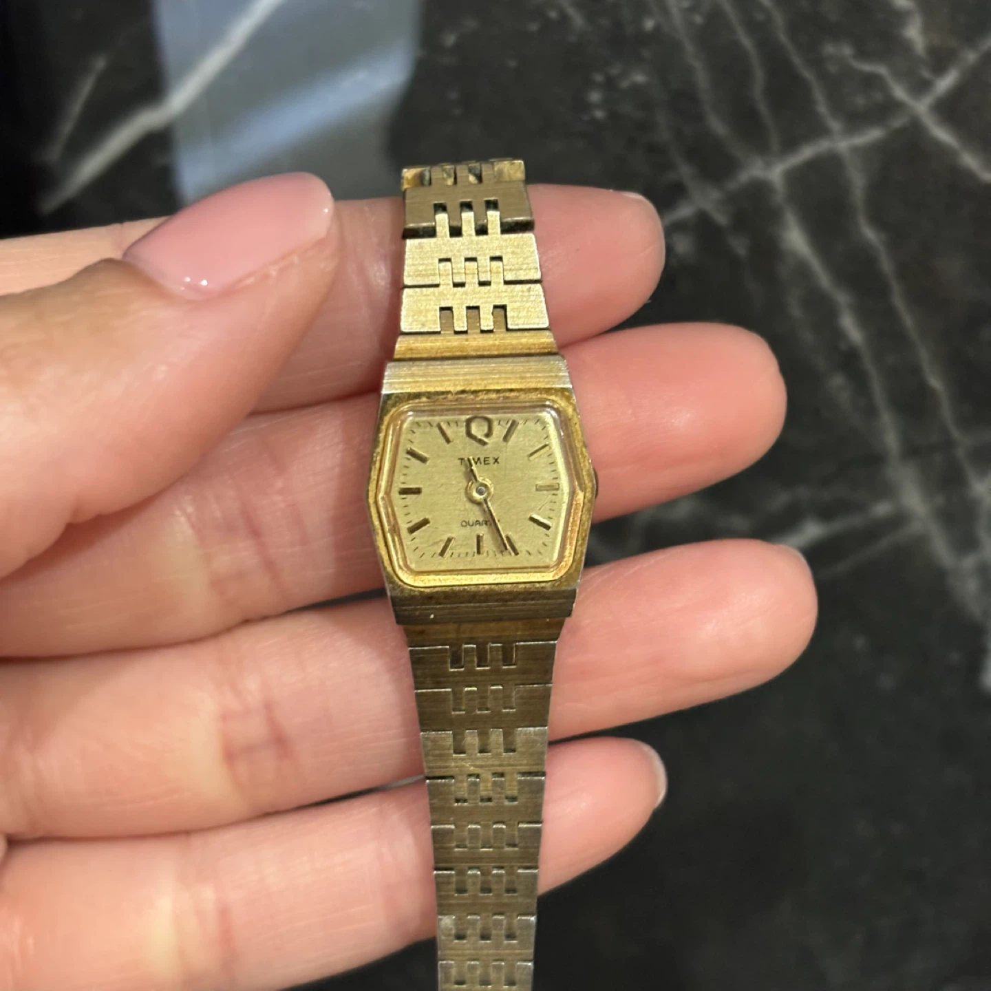 Vintage Gold-Tone Timex Watch - photo 2
