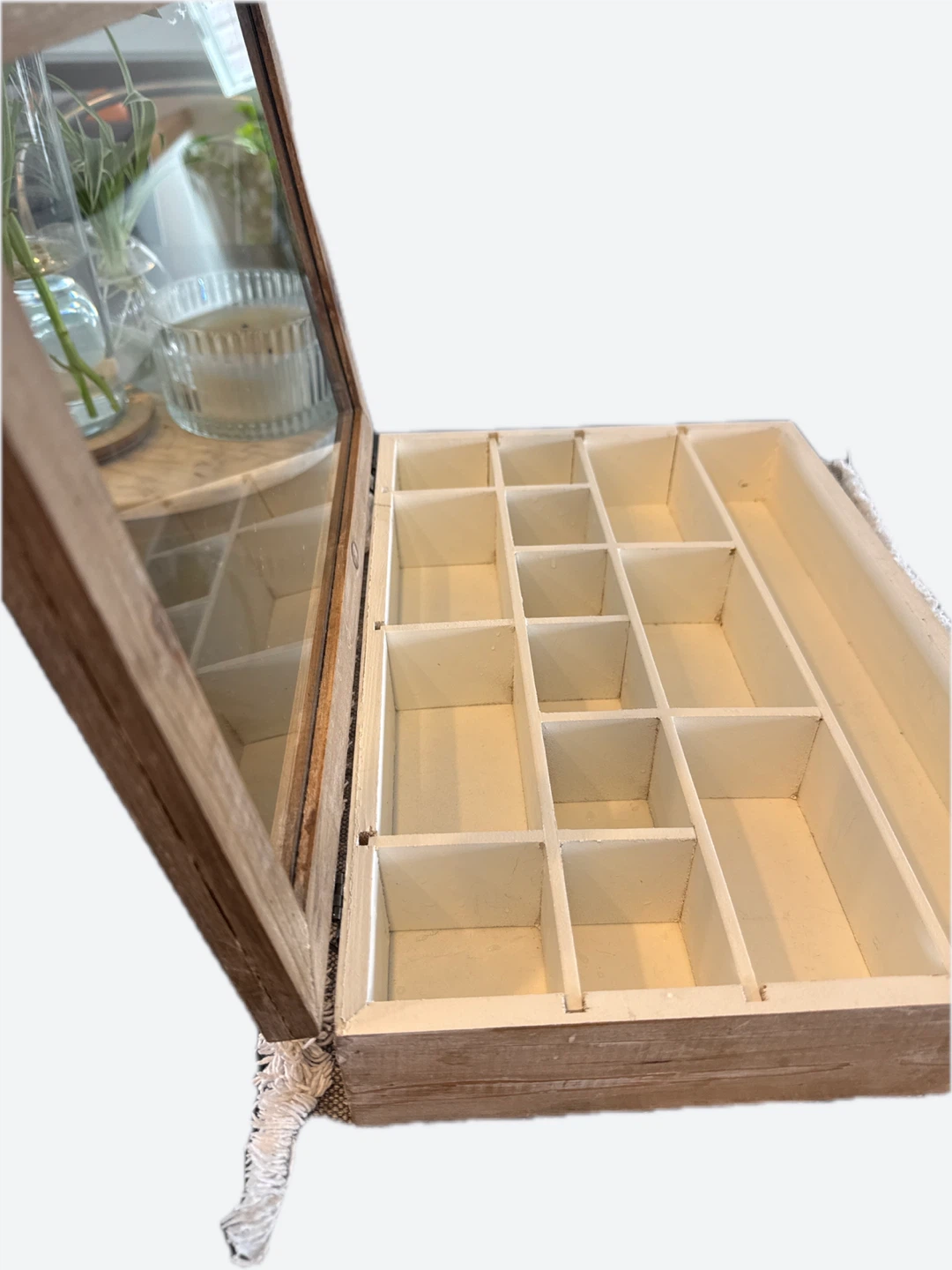 Wooden Trinket Box with Glass Lid - photo 5