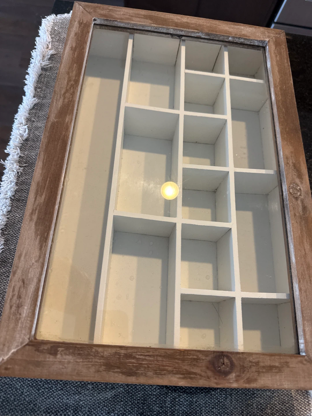 Wooden Trinket Box with Glass Lid - photo 4