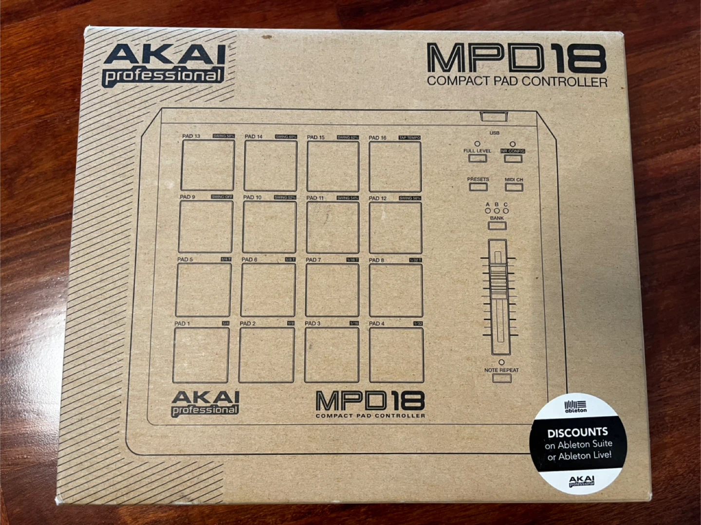 Akai MPD18 Compact Pad Controller