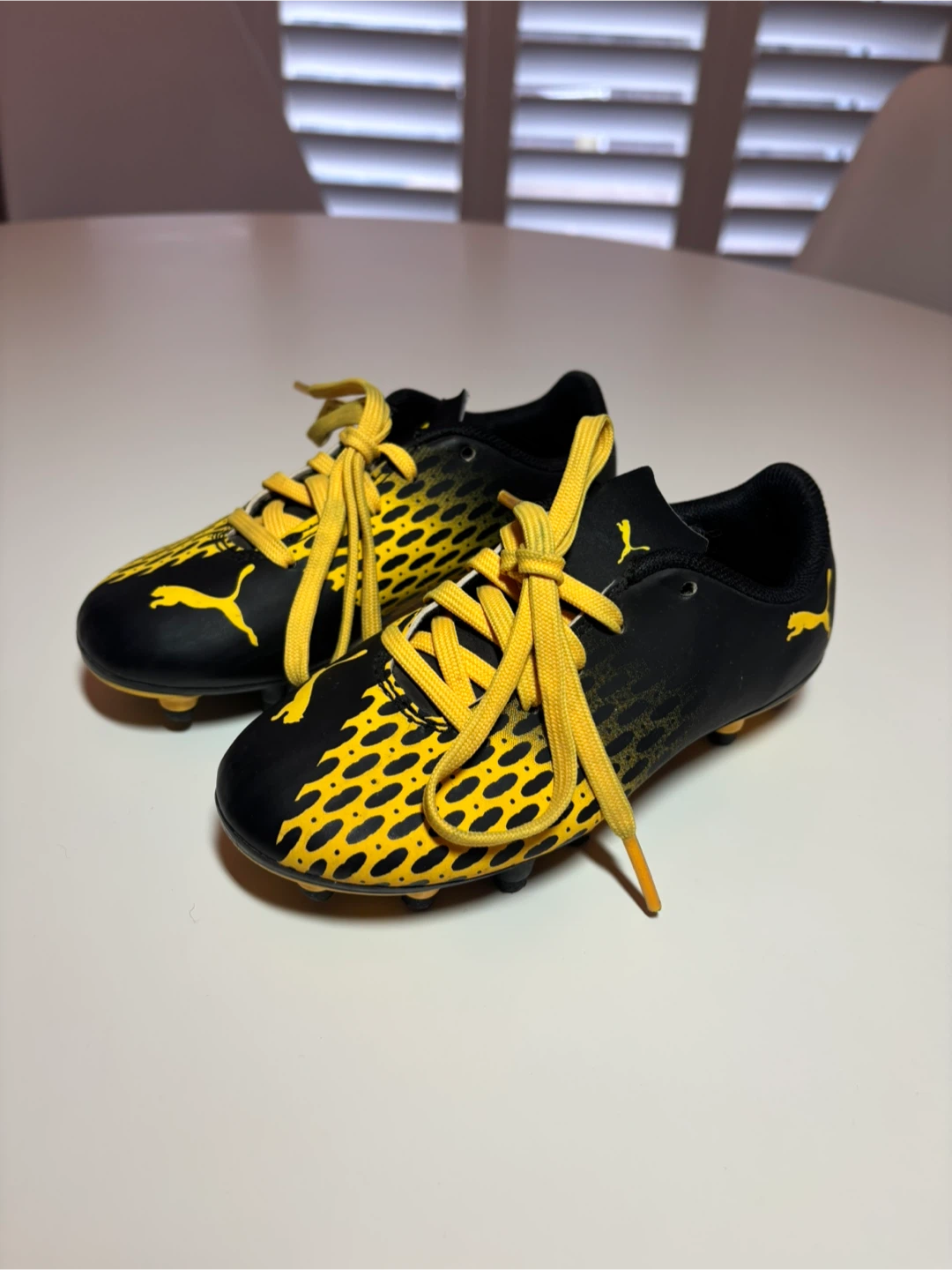 Puma Soccer Cleats Black/Yellow kids 10 - photo 4