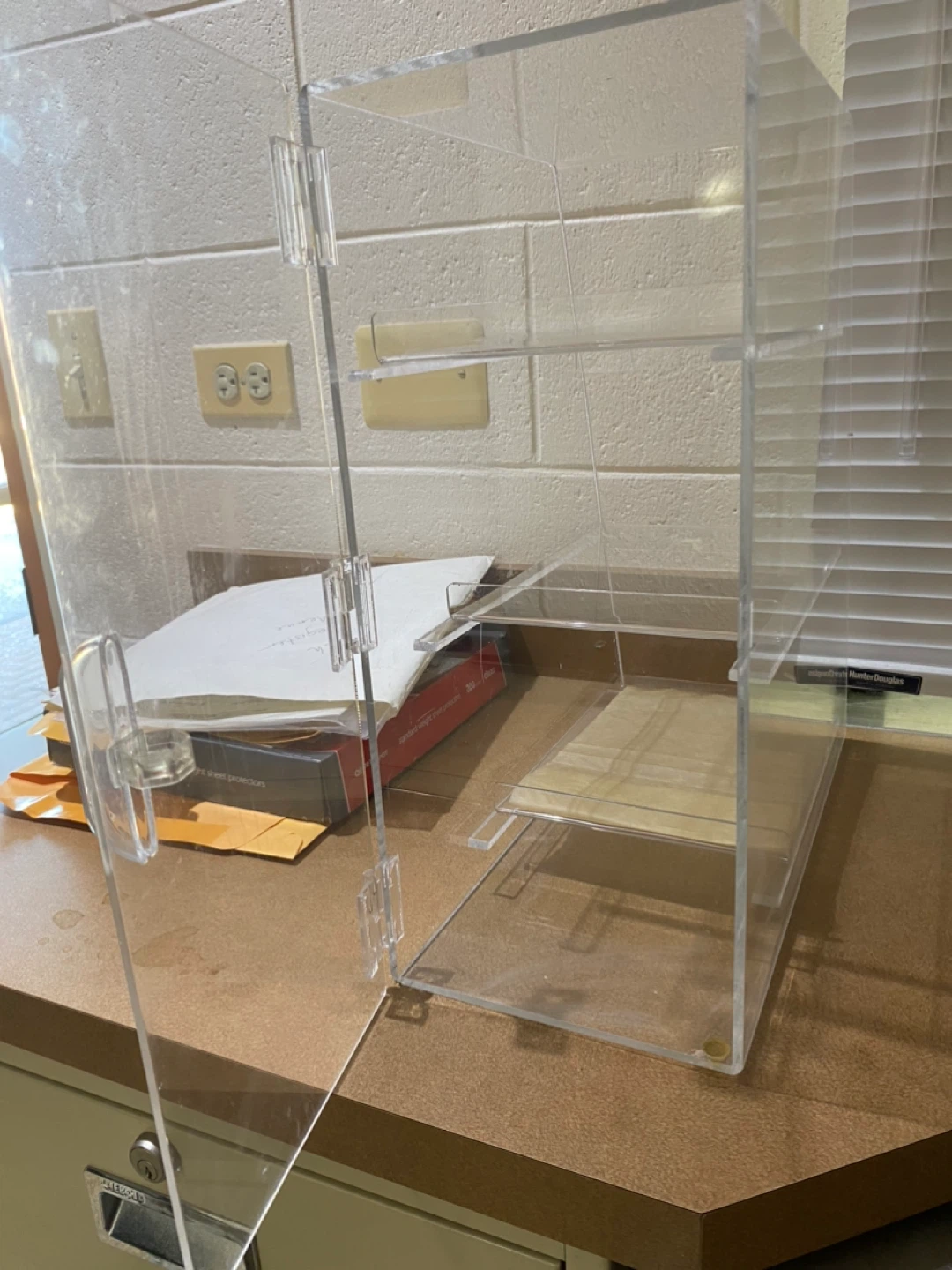 Clear Acrylic Display Case with Shelves