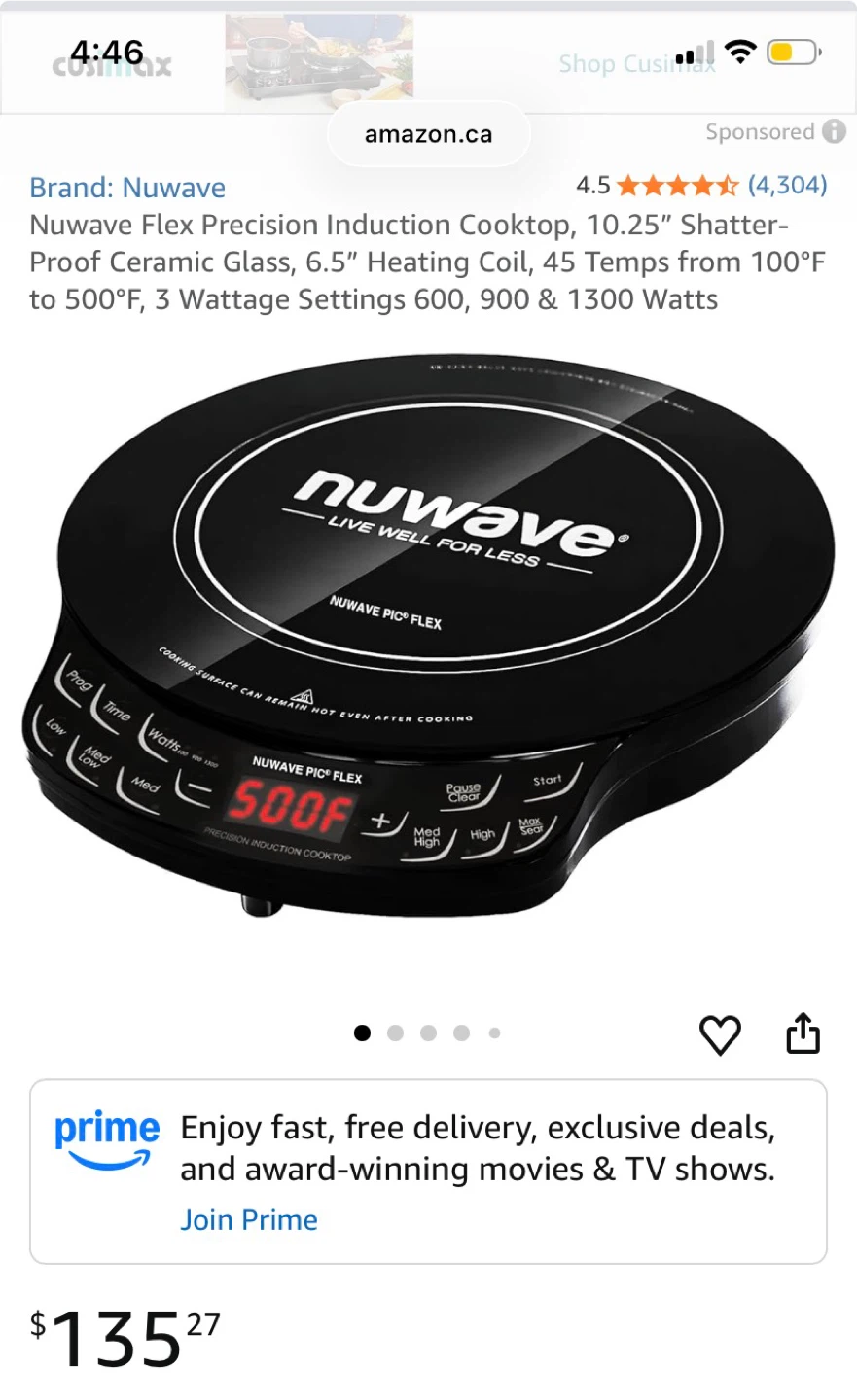Induction cooktop