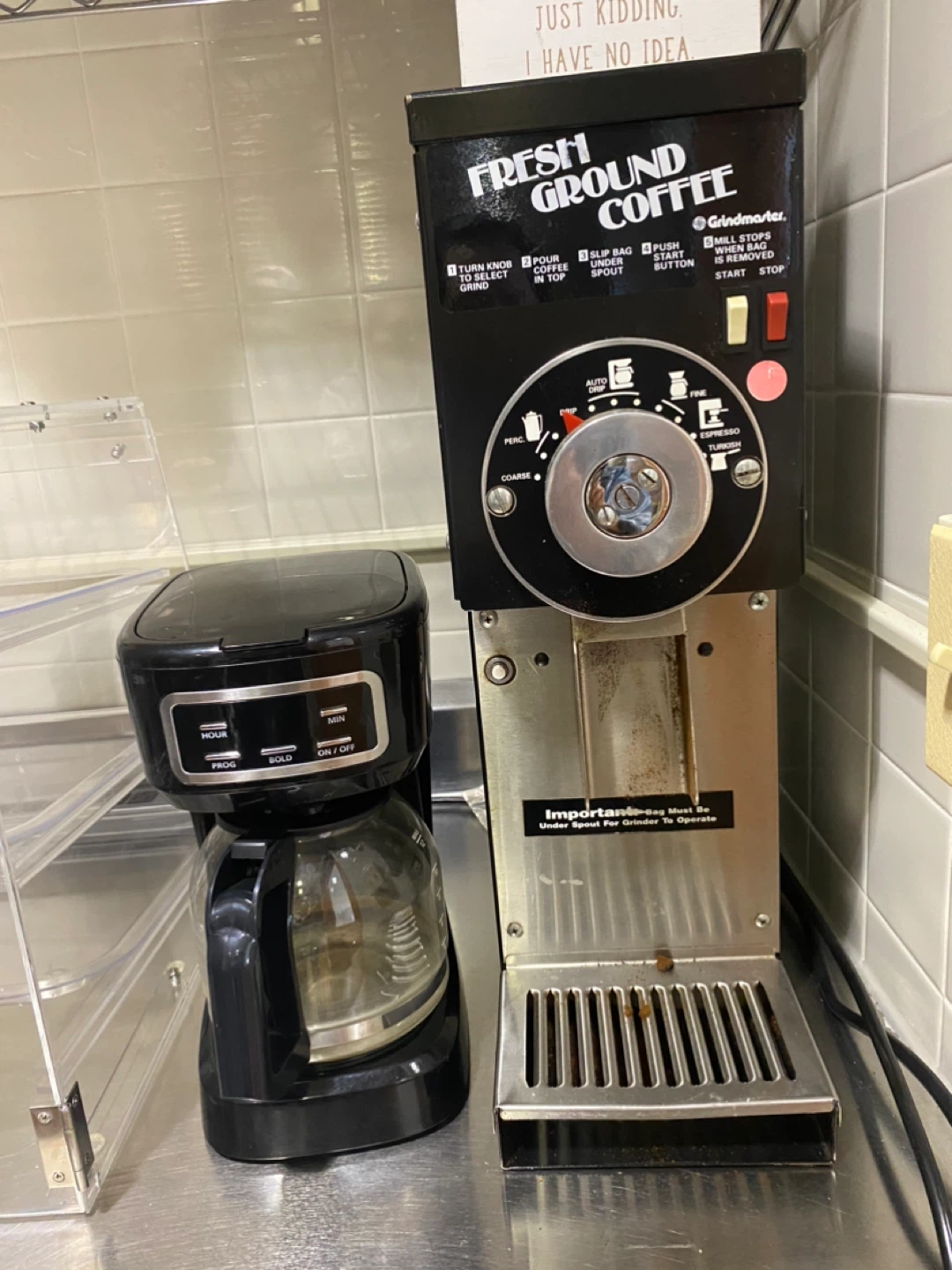 Grindmaster Fresh Ground Coffee Grinder