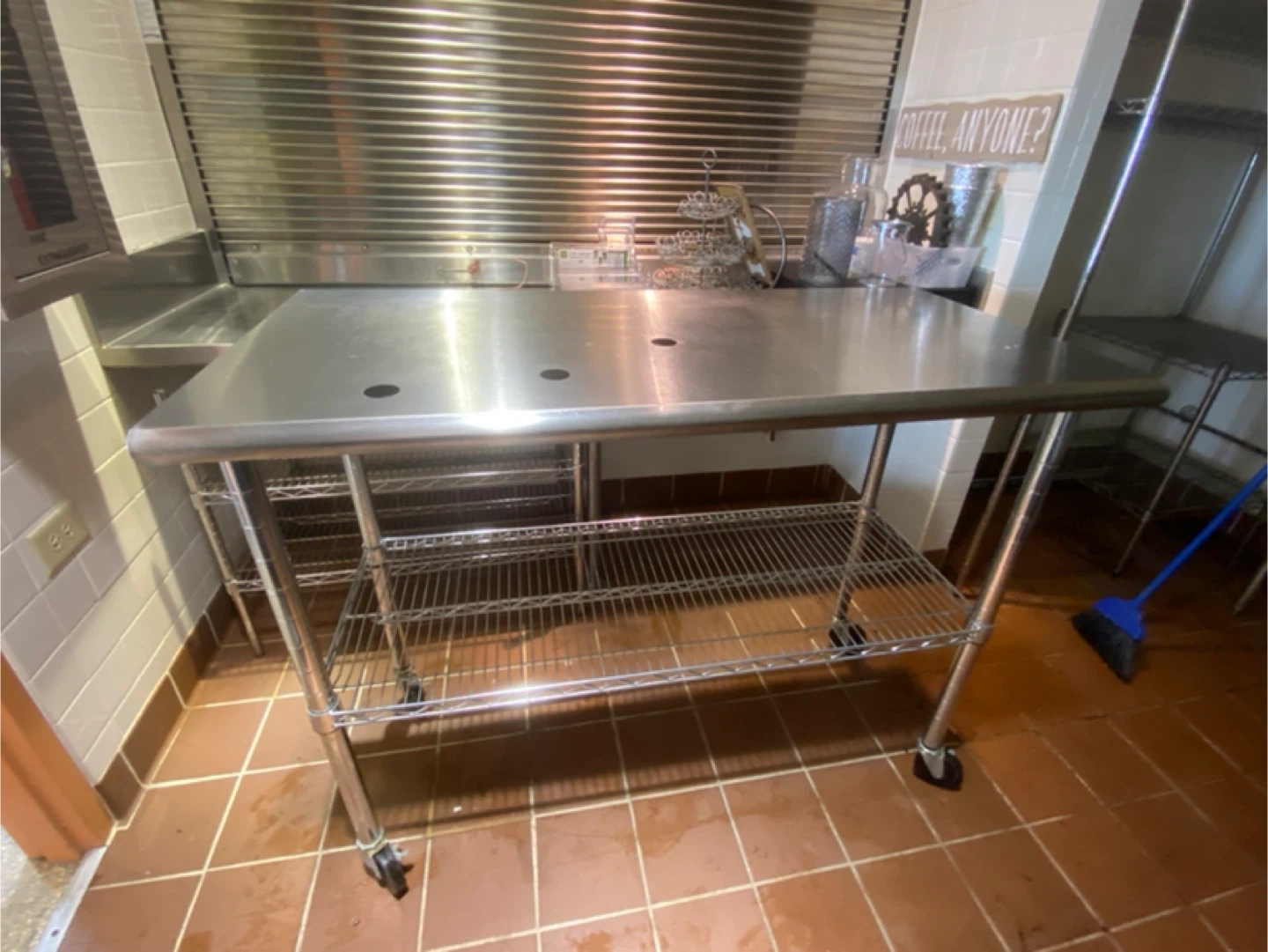 Stainless Steel Commercial Prep Table with Shelves