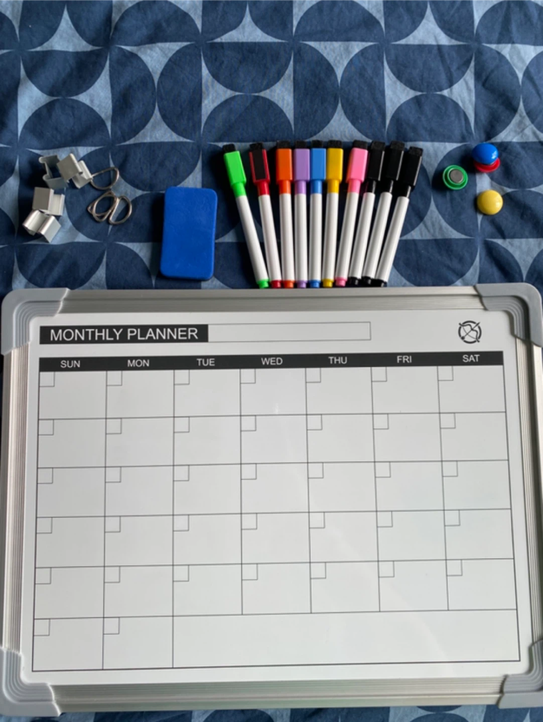 Dry Erase Whiteboard Calendar - Dual