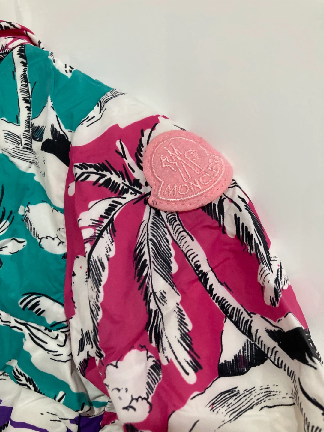 Baby Moncler Hawaiian Print Hooded Jacket - photo 2