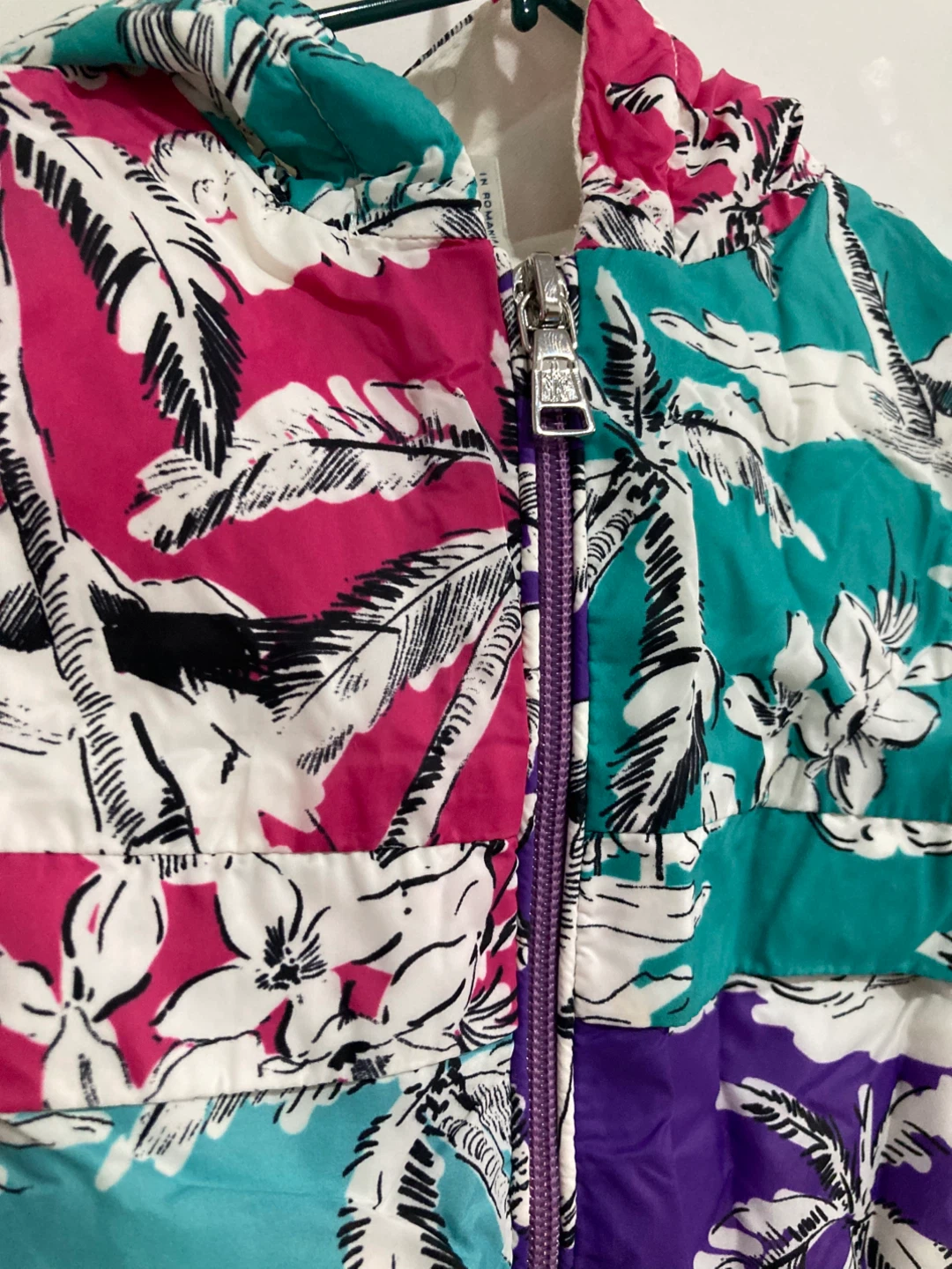 Baby Moncler Hawaiian Print Hooded Jacket - photo 4