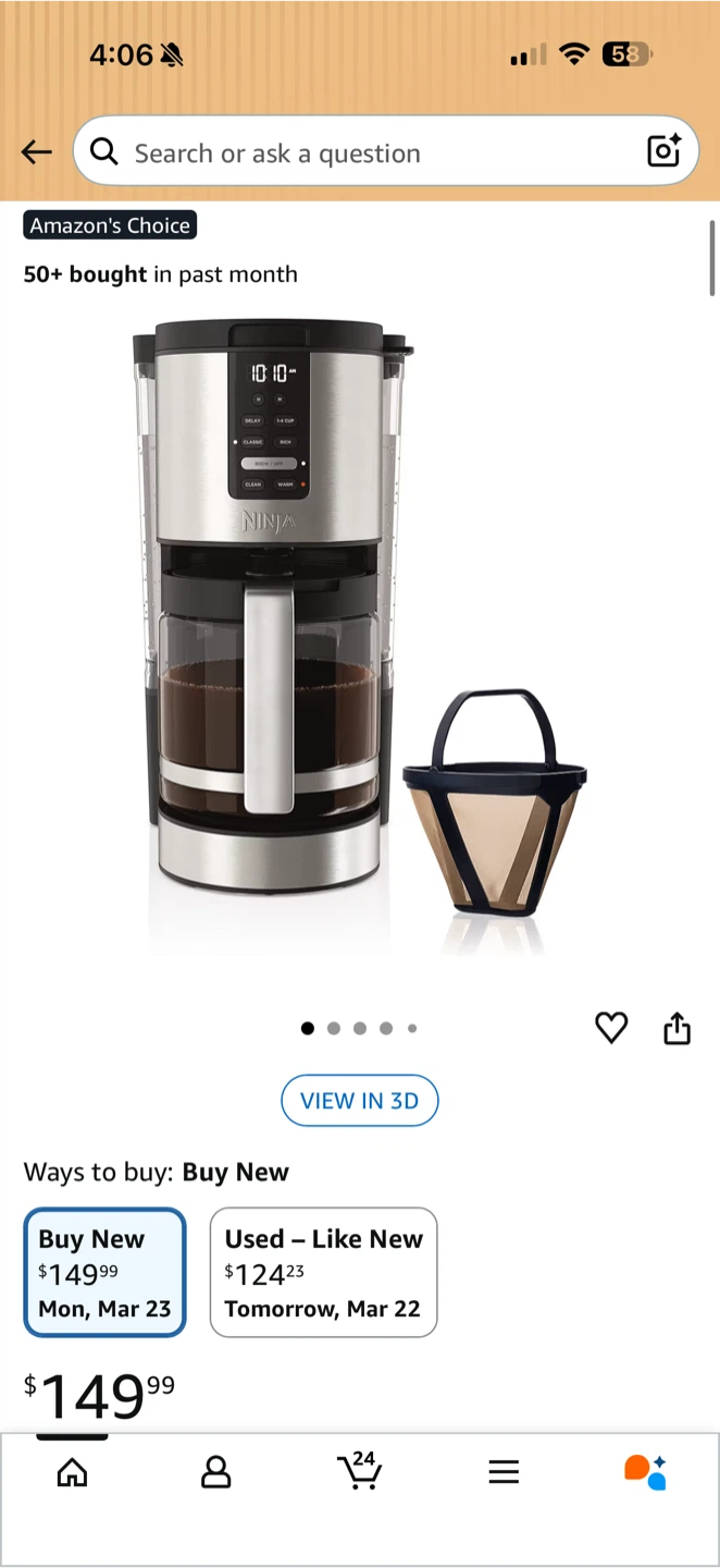 Ninja 14-Cup Coffee Maker Stainless Steel ☕️