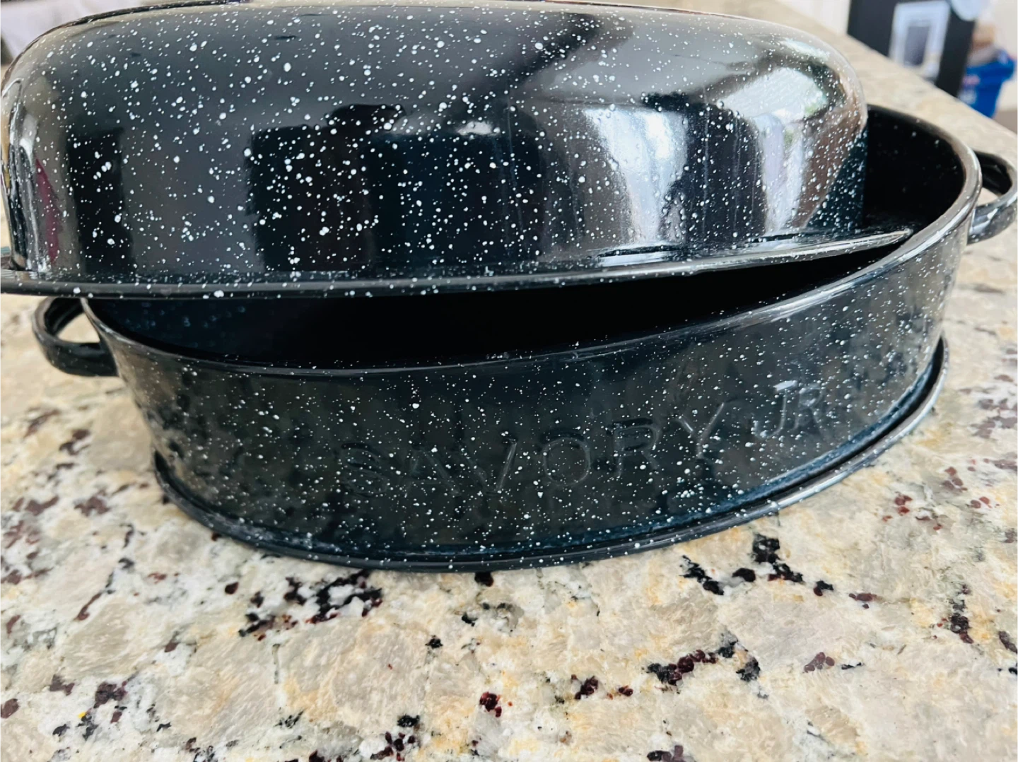 Vintage Roasting Pan with Lid