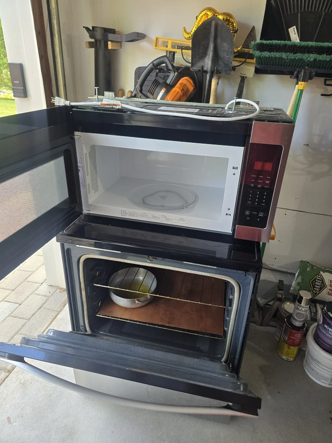Whirlpool Over-the-Range Microwave and Electric Stove - photo 2