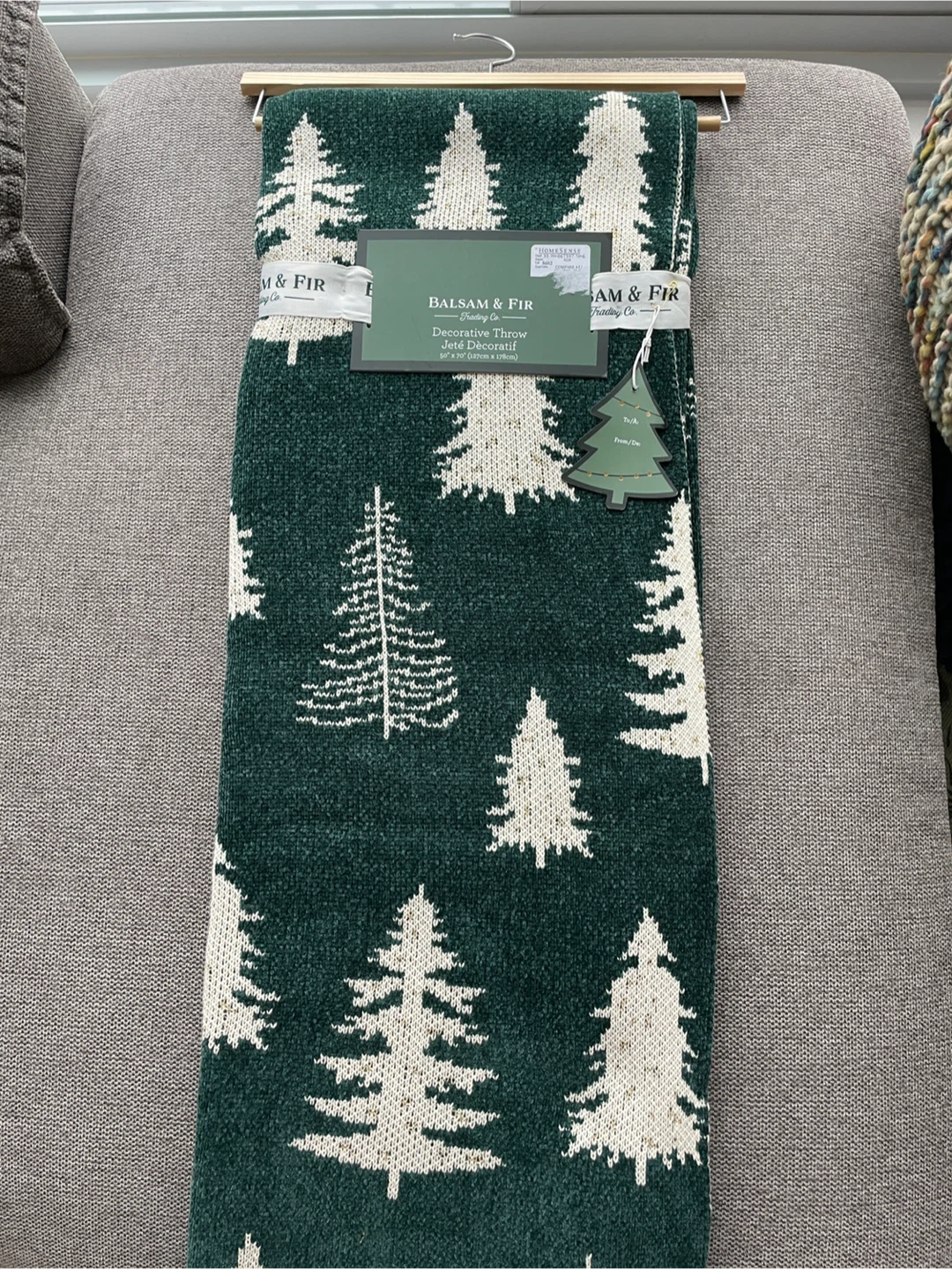 Balsam & Fir Decorative Throw