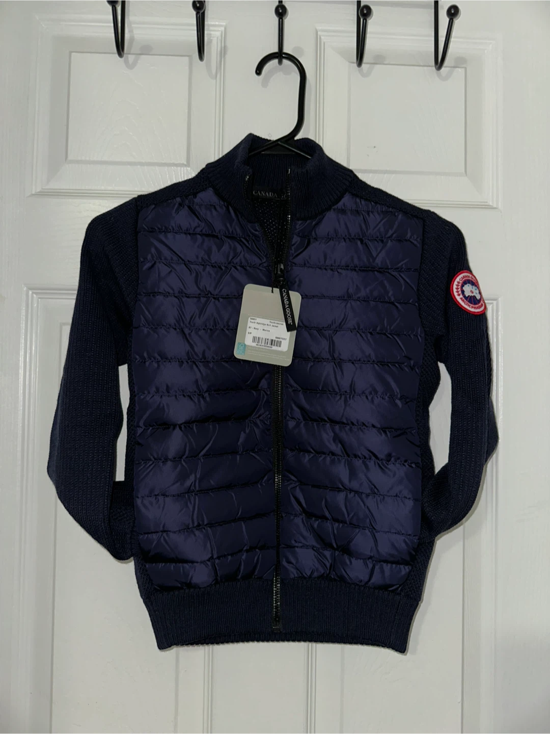 Canada Goose Youth Hybridge Knit Jacket Navy S/P