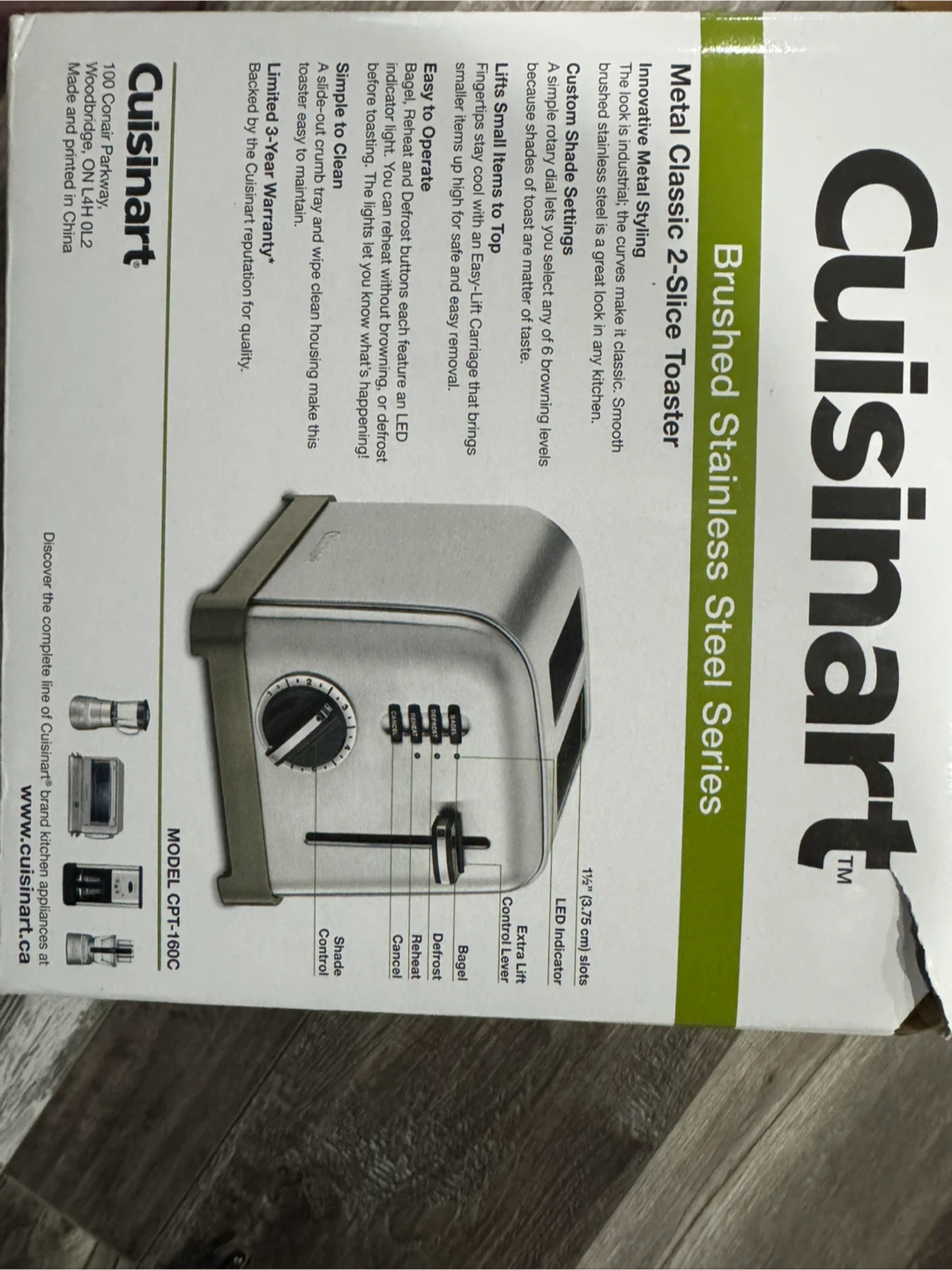 Cuisinart Metal Classic 2-Slice Toaster - photo 2