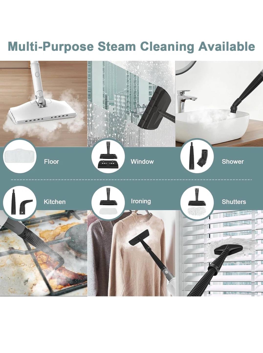6-in-1 Multi-Functional Steam Mop Cleaner SC6 - photo 5