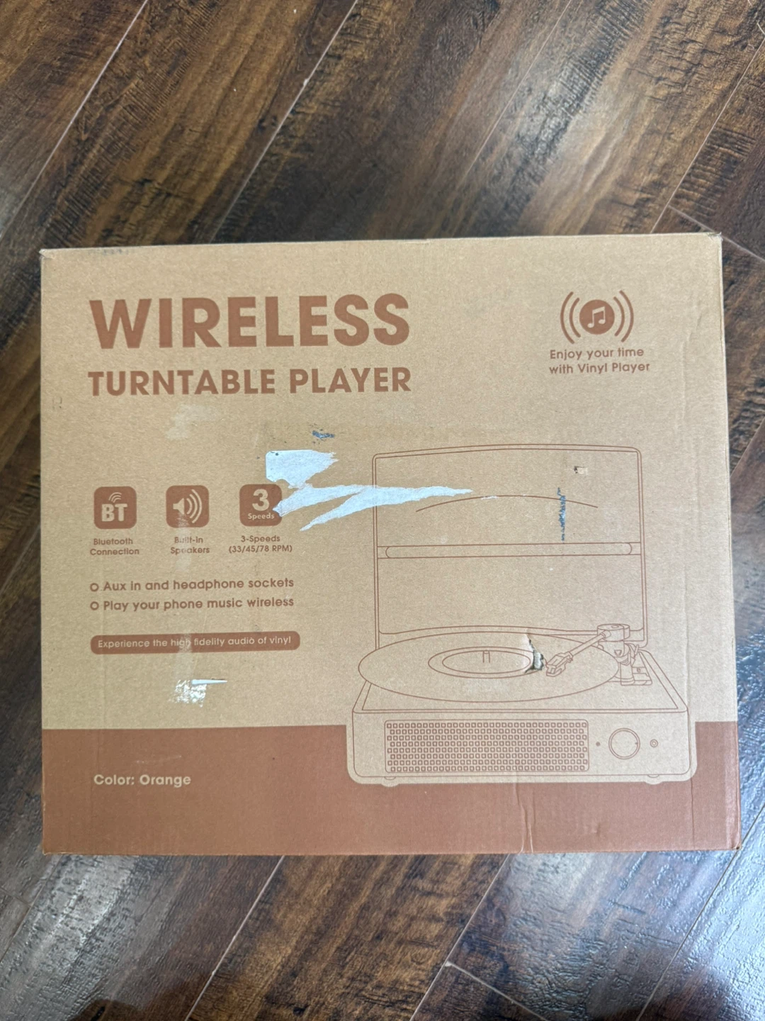 Open box vinyl Turntable Player - photo 3
