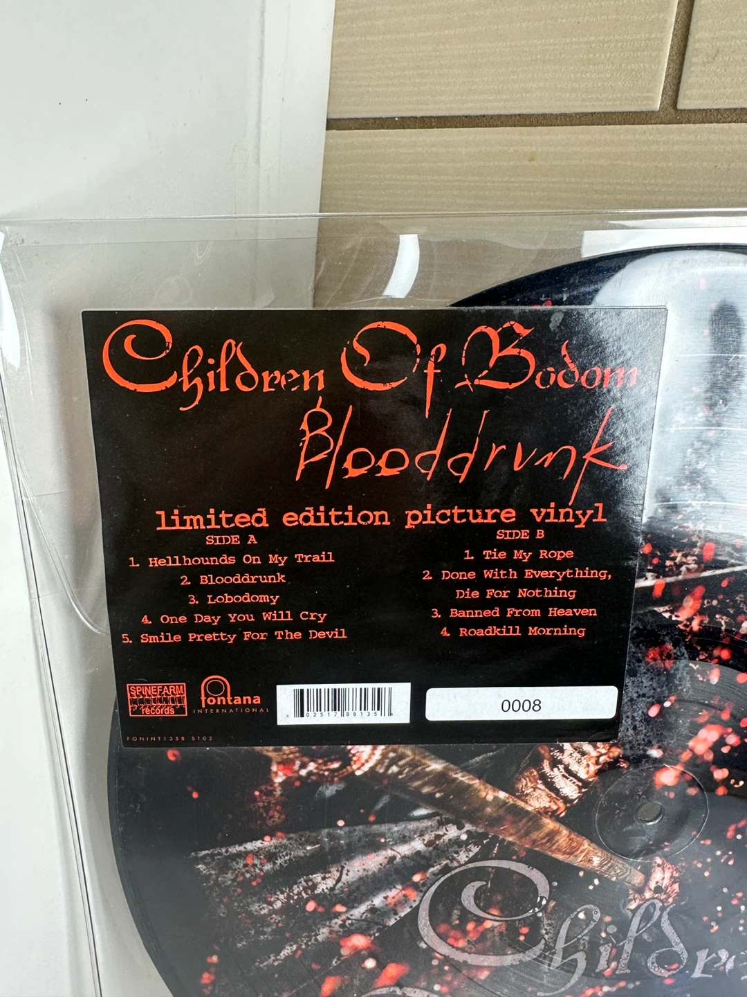 Children of Bodom Bloodrunk Limited Edition Picture Vinyl Record - photo 2