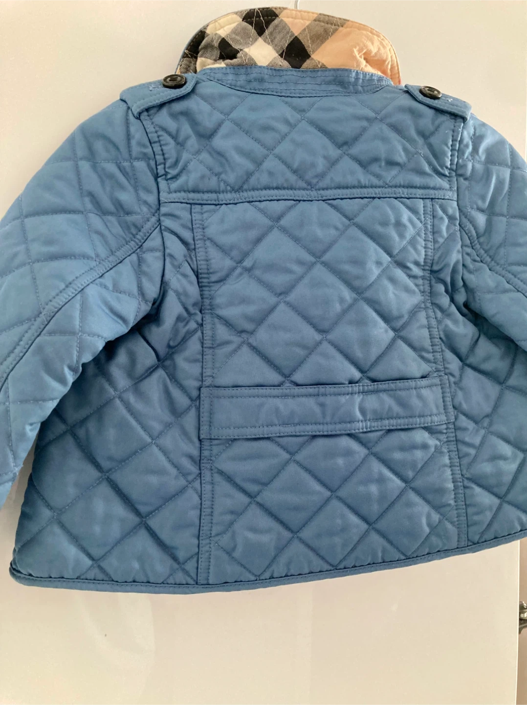Baby Burberry Quilted Jacket - Blue - 12 Months - photo 5