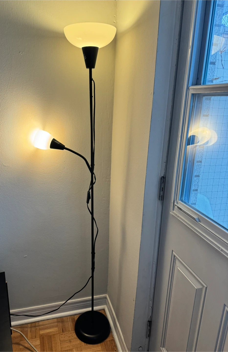 Floor Lamp with Adjustable Reading Light
