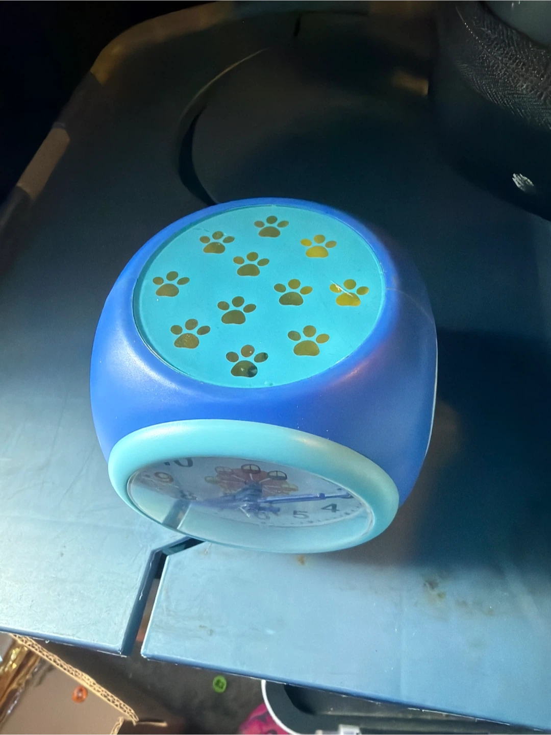 Blue Paw Print Alarm Clock - photo 2