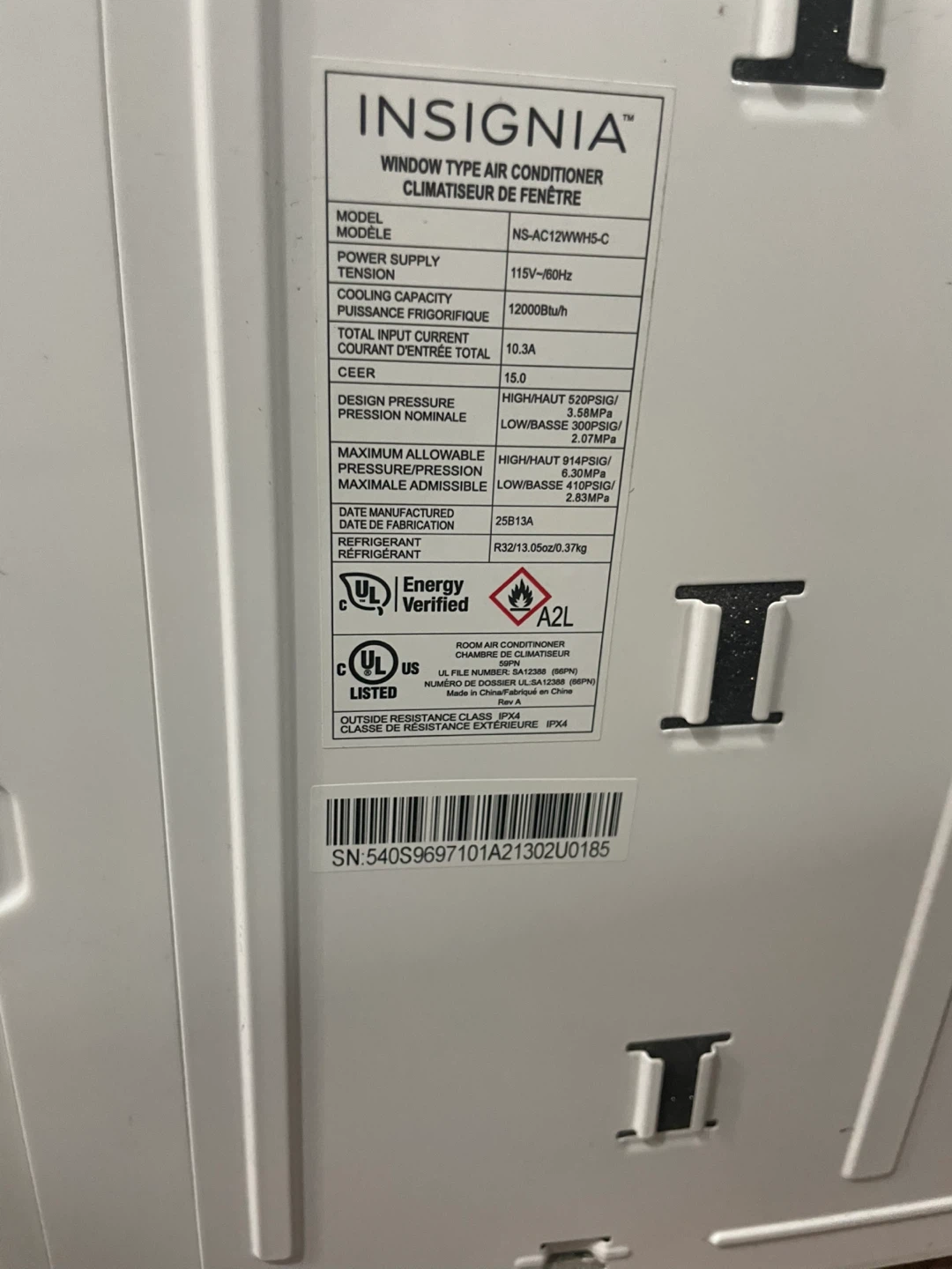 Insignia Window Air Conditioner - photo 5