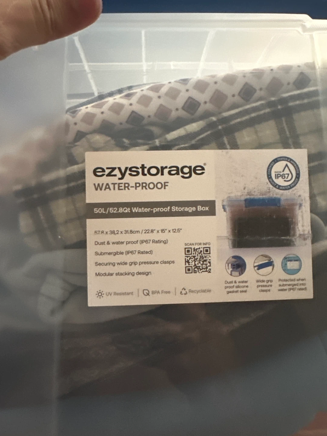 Ezy Storage Water-Proof 50L Storage Box - photo 4